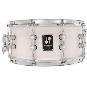 Sonor 14" x 6, 5" Momentum Birch Satin Pure White Snare Drum kép