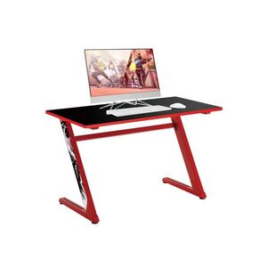 White GD-ZZ-RED Shark ZZ gamer asztal fekete/piros kép