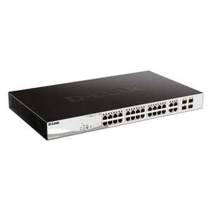 D-Link Switch 24x1000Mbps (24xPOE) + 4xGigabit kombó SFP Menedzse... kép