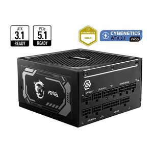 MSI MAG A1250GL PCIE5 1250 W 1U Fekete tápegység kép