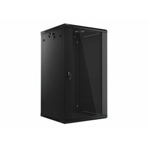 Lanberg 19'' 22U 600x600mm fekete (üvegajtó) fali rack... kép