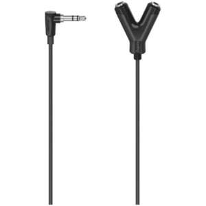 Hama Fic 3, 5mm Sztereo Jack Elosztóadapter, Fekete kép