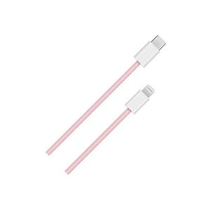 Blackbird adatkábel usb-c to lightning 1m, rózsaszín (szőtt anyag... kép