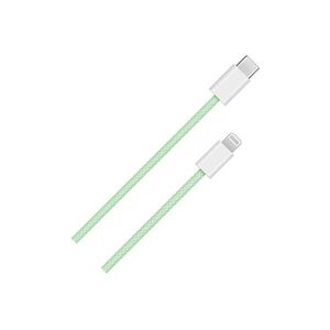 Blackbird adatkábel usb-c to lightning 1m, zöld (szőtt anyag) BH1584 kép