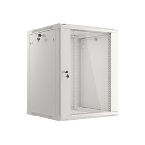 Lanberg 19'' 15U 600x600mm szürke (üvegajtó) fali rack... kép