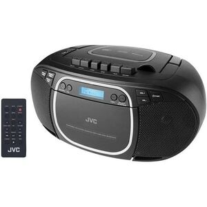 JVC RC-E561B-DAB Rádió CD és kazetta lejátszóval, fekete kép