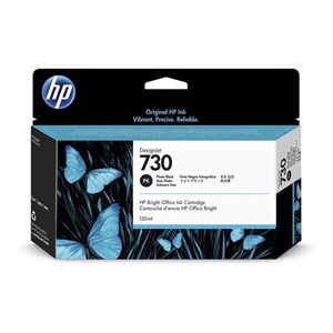 HP P2V67A Patron Photo Black 130ml No.730 (Eredeti) kép