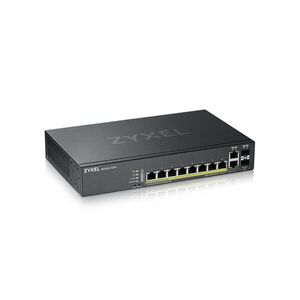 ZYXEL Switch 8x1000Mbps (8xPOE) + 2xGigabit kombó SFP, Menedzselh... kép