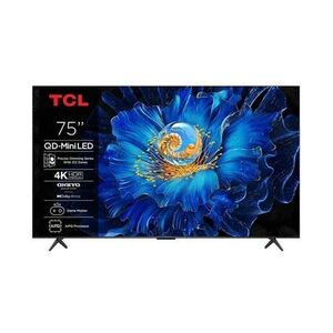TCL C6KS 75C6KS 190, 5 cm (75") 4K Ultra HD Smart Wi-Fi Fémes... kép