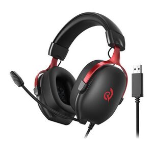QCY Heroad VN200 USB játék fejhallgató Fekete-piros kép