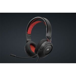 Corsair vezetékes headset, hs35 v2 gaming, multiplatform, piros C... kép