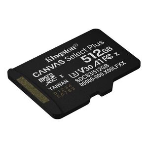 KINGSTON Memóriakártya MicroSDXC 512GB Canvas Select Plus Gen3 15... kép