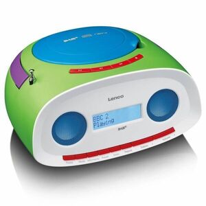 Lenco SCD-70 Gyerek Hordozható CD/MP3 Lejátszó DAB+ Rádióval kép