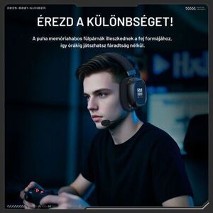 Onikuma GT839 Tri-Mode Vezeték Nélküli Gamer Headset, Stereo, Ove... kép