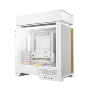 DeepCool Számítógépház - CL660 WH (fehér, 2x120mm A-RGB, ATX, 2xU... kép