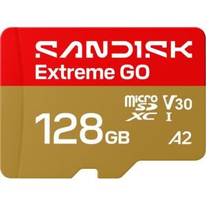 microSDXC Extreme GO 128GB C10/V30/A2/UHS-1 (SDSQXGN-128G-GN6MN) kép