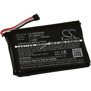 Helyettesítő GPS navigáció akku Garmin 010-01531-00 kép