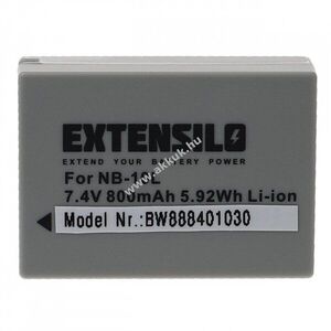 Helyettesítő EXTENSILO akku Canon EOS 650D típus LP-E8, 1100mAh kép