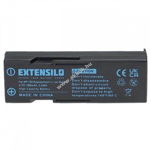 Helyettesítő EXTENSILO akku Konica Minolta Dimage X60 típus NP-700 700mAh kép