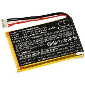 Erős helyettesítő akku Harman / Kardon típus CP-HK03 kép