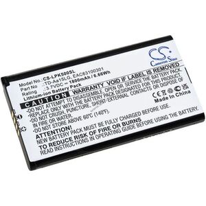 Helyettesítő akku LG típus EAC63100301 kép