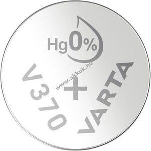 Varta Watch SR69 (V370) 1, 55V 1db/csomag ezüst-oxid-cink gombelem kép