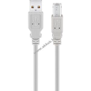 Goobay USB-A-USB-B kábel 3m szürke 2, 5W 0, 5A 480Mbit/s USB2.0 kép