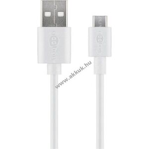 Goobay Essential Cable Micro-USB töltő- és szinkronkábel 10W 2A 0, 5m fehér Android kép