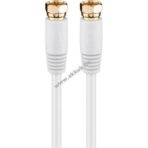 Goobay SAT antenna kábel 80dB 7, 5m F-F csatlakozó dupla árnyékolás aranyozott érintkezők kép