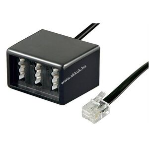 Goobay TAE adapter 3x TAE (N/F/F) aljzat RJ11/RJ14 (6P4C) kép