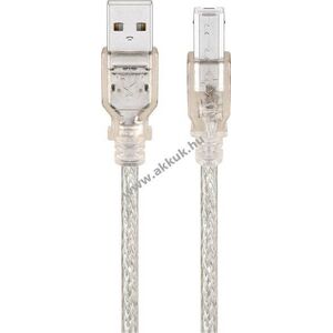 Goobay USB-A-USB-B kábel 1m átlátszó USB2.0 480Mbit/s 0, 5A 2, 5W kép