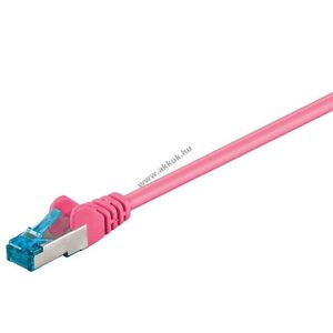 Goobay CAT6A S/FTP (PiMF) patchkábel magenta 1.5m rézvezető (CU) LSZH kép