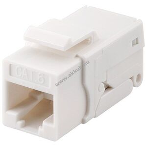 Goobay Keystone modul RJ45 CAT6 UTP 250MHz 16, 2mm széles LSA kapcsok szerszámmentes Snap-In kép