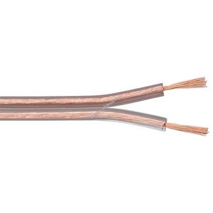 Goobay átlátszó hangszóró kábel 10m tekercs 2x0, 75mm² CCA kép