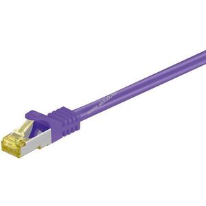 Goobay RJ45 patchkábel CAT6A S/FTP (PiMF) 500MHz CAT7 2m lila LSZH CU kép