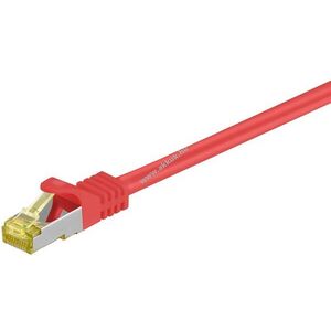 Goobay Patchkábel CAT6A S/FTP (PiMF) RJ45 CAT6A CU LSZH piros 30m 500MHz kép