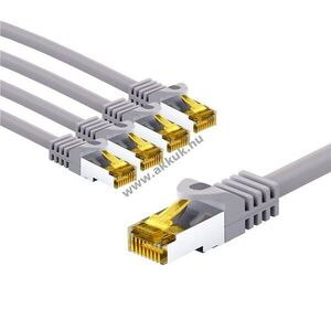 Goobay CAT6A RJ45 patchkábel S/FTP (PiMF) CAT7 mag 2m 5db/csomag LSZH CU 500MHz kép