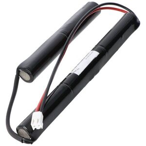 Helyettesítő akku 6V 4000mAh vészvilágításhoz 25cm kábel JST VHR-2 4/3A dupla oszlop NiMH kép