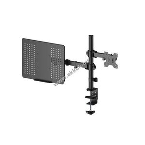 Goobay Basic monitor tartó laptop karral 17-27col monitorhoz 10-15, 6col laptopig max10kg kép