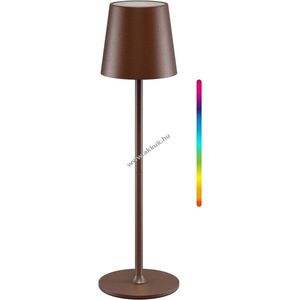 Goobay vezeték nélküli LED asztali lámpa M 38cm RGBW rézszínű érintővezérlés 3W 140lm IP44 3000K kép