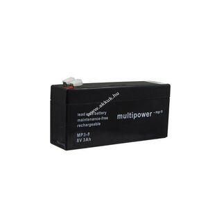 Multipower MP3-8 8V 3000mAh akku ólomsavas kép