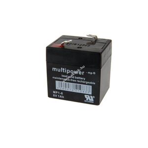 Multipower MP1-6 6V 1000mAh akku ólom kép