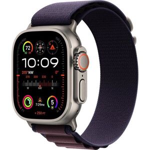 Apple Watch Ultra 2 49 mm - titántok, indigó alpesi szíj, S kép