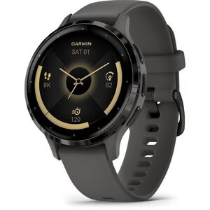 Garmin Venu 3S szürke, szürke kerettel, szilikon szíjjal kép