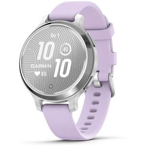 Garmin Lily 2 Active Silver / Purple Jasmine Silicone Band kép