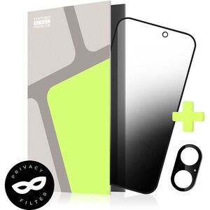 Tempered Glass Protector iPhone 16 üvegfólia + kamera védő fólia - privacy, Case Friendly kép