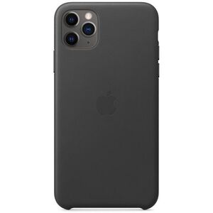 Apple iPhone 11 Pro Max Bőrtok fekete kép