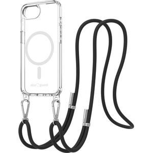 AlzaGuard Luxe Detach Lanyard Case Compatible with MagSafe for iPhone 16e / 17e fekete tok kép