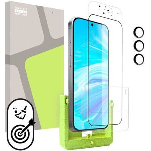 Tempered Glass Protector, Samsung Galaxy S25+ (ÖNFELHELYEZŐ APPLIKÁTOR KERET) + védőüveg kamerához kép