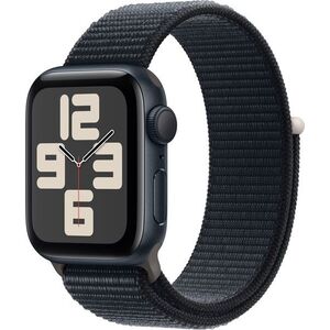 Apple Watch SE 40mm - éjfekete alumínium tok, éjfekete sportpánt kép